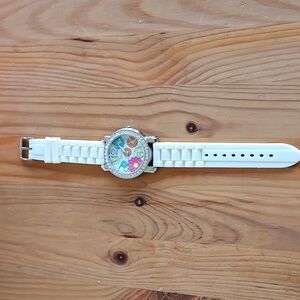 Geneva floral fashion watch